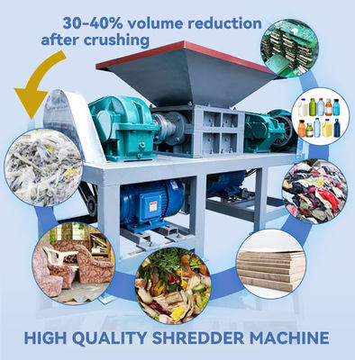 110-130kg/h 産業用廃棄物 紙の粉砕機 持ち運び可能な金属廃棄物の粉砕機