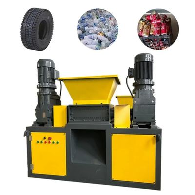二重シャフト金属チップクラッシャー プラスチック廃棄物のリサイクルクラッシングマシン