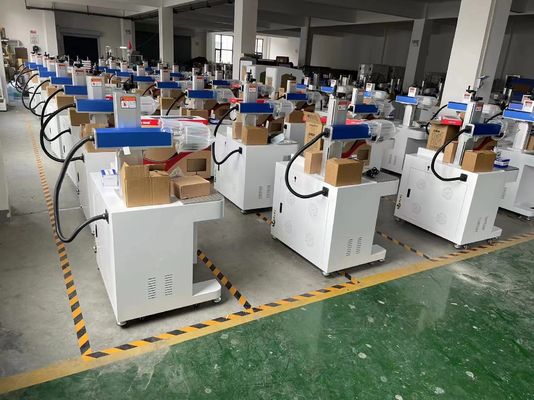 ポータブル デスクトップ ファイバーレーザーマークマシン 彫刻印刷機